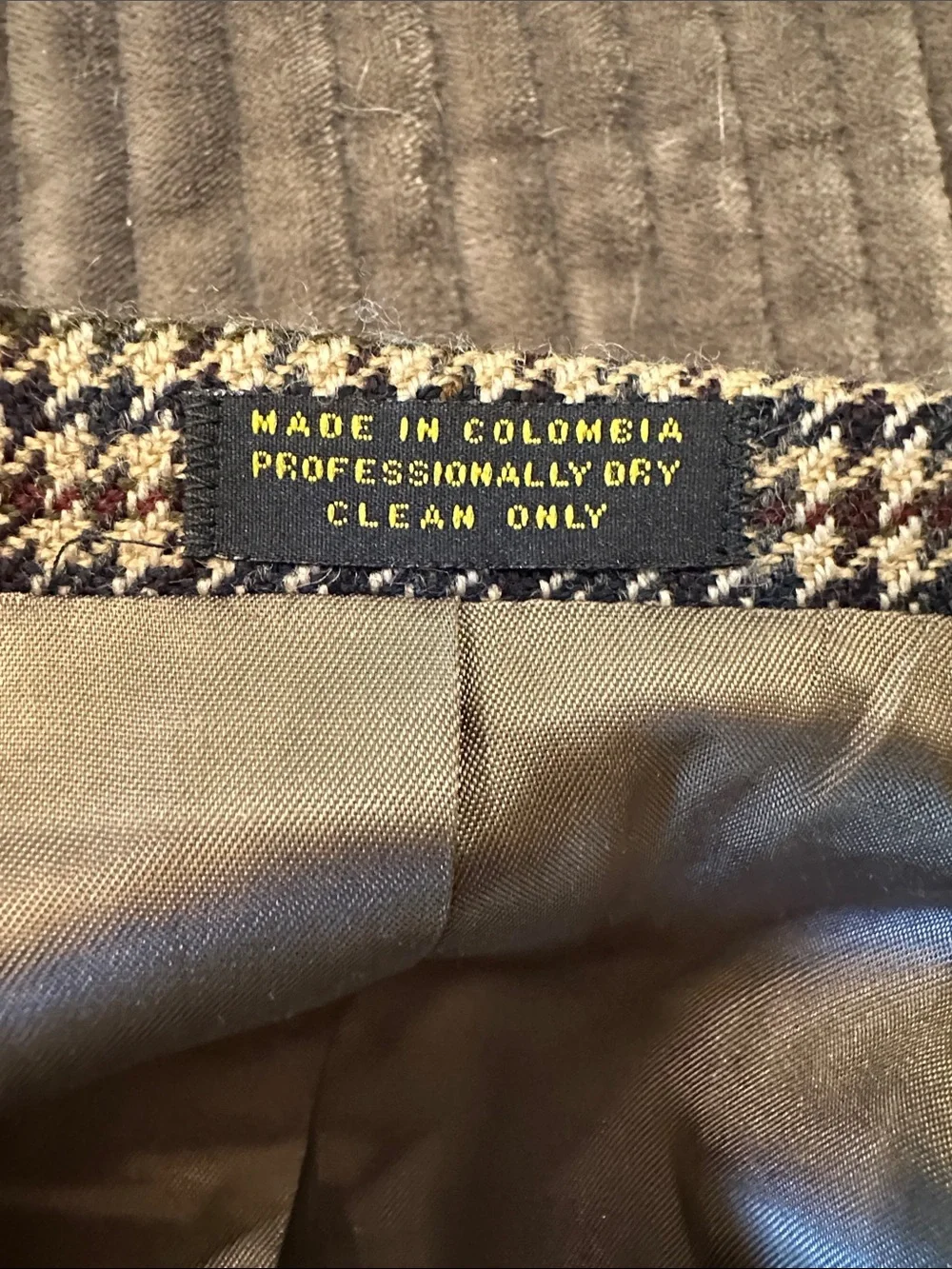 Oscar de la Renta Brown Houndstooth Sport Coat